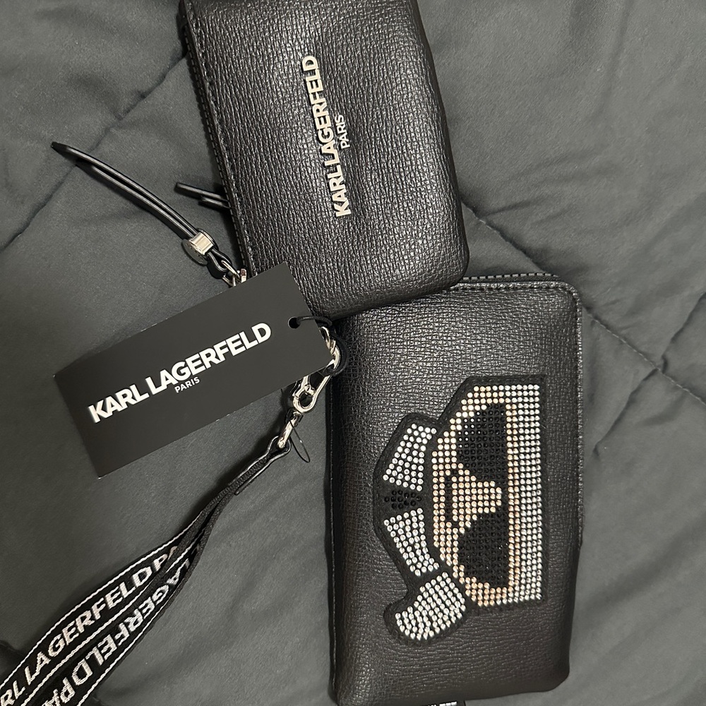 Karl Lagerfeld Black Wallet Sleek Design